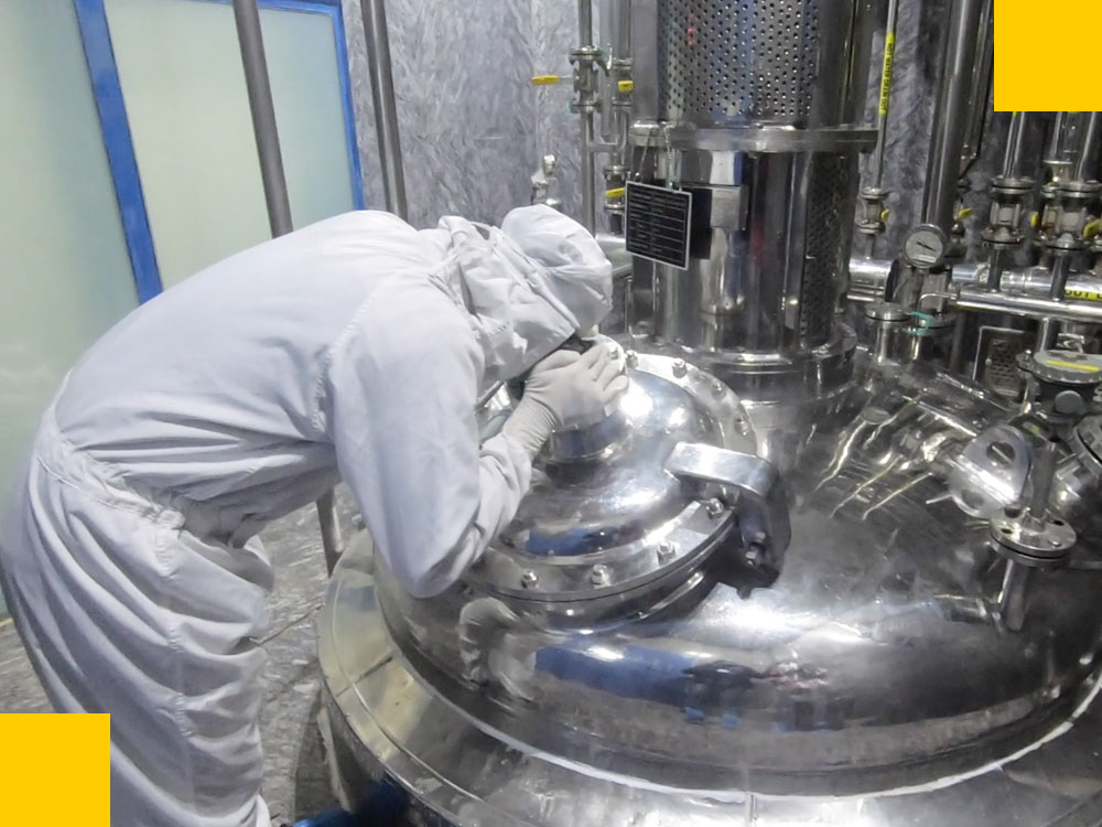 Reactor Hatch Inspection in ISO Cleanroom