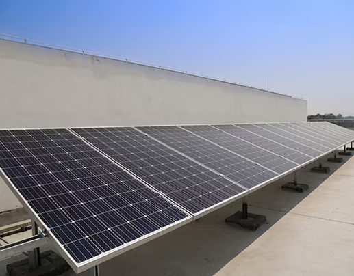 Clean solar panel renewable energy rooftop